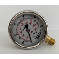 Manometru 0/60 bar Ø63 - cu certificat de etalonare
