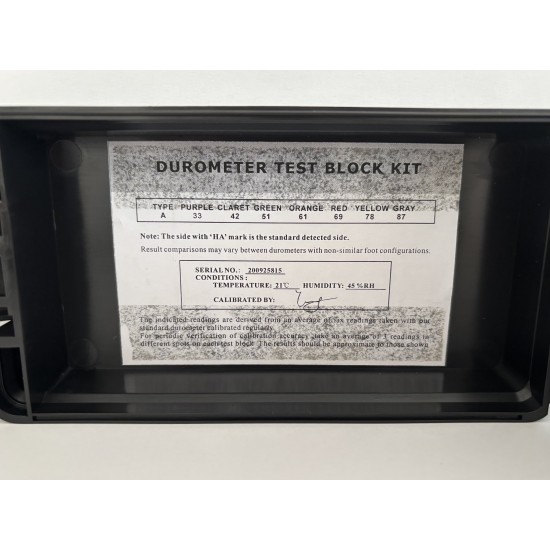 Set 7 etaloane de duritate SHORE A - cu certificat de etalonare