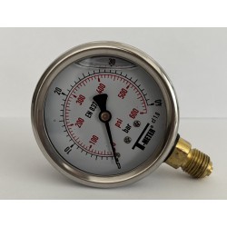 Manometru 0/40 bar Ø63 - cu certificat de etalonare
