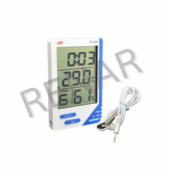 Termohigrometru digital  KT-908 fara inregistrare de date - cu certificat de etalonare RENAR