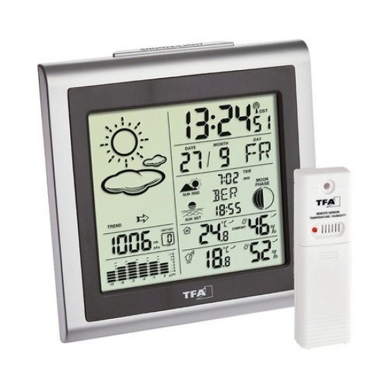 Stație meteo digitală TFA Largo Funk- cu certificat de etalonare